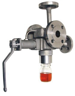 Sampling ball valve 300°C